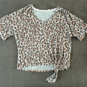Animal Print Shirt with Tie Waist Detail | Animal Print | Animal Print | Animal